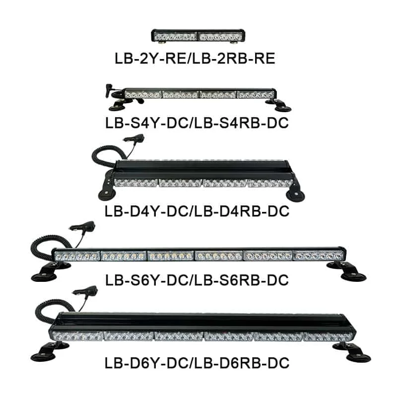 Base magnética com carregador para automóvel com barra de luz LED intermitente