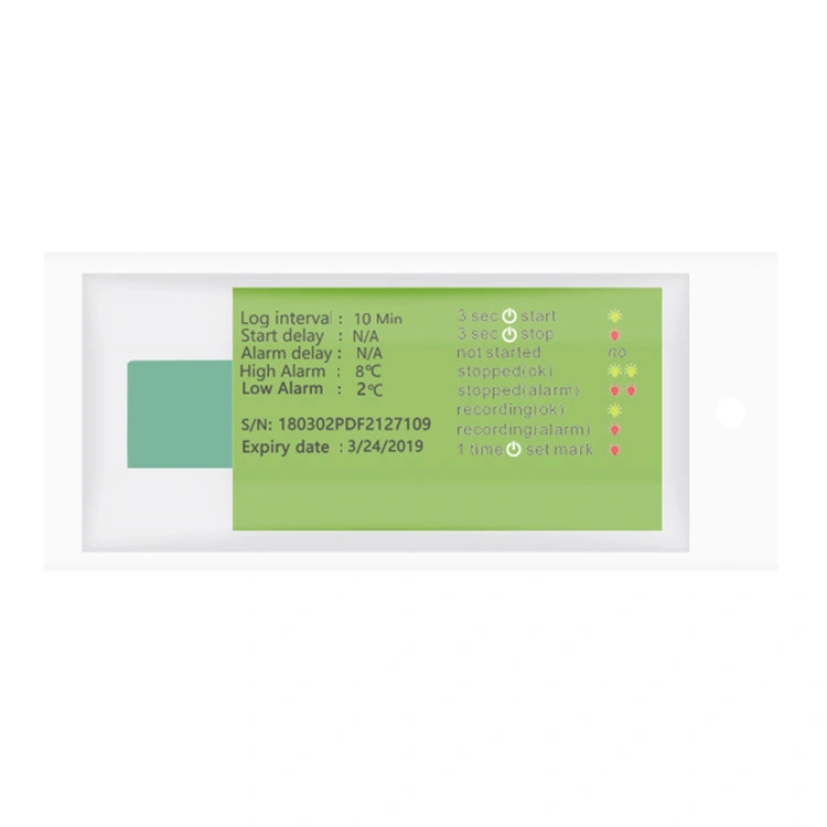 Disposable Pdf Temperature Data Logger Tracker for Cold Chain Logistic