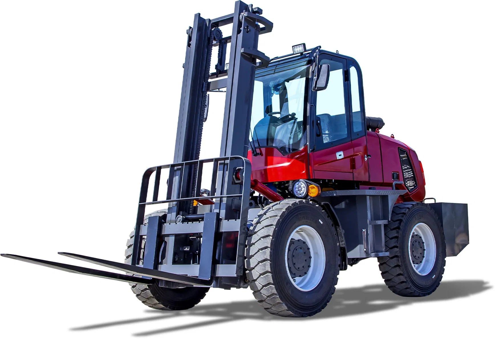 T Obemac China Brand New Rough Terrain Forklift 2ton 2.5ton 3ton 3.5ton 5ton Diesel Fork Lift Stacker Truck