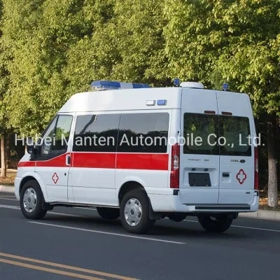 New Ford 4X4 Cheap Ambulance Truck Price Ambulance Van Vehicle Truck for Sale with Stretcher Oxygen Tank Equipment