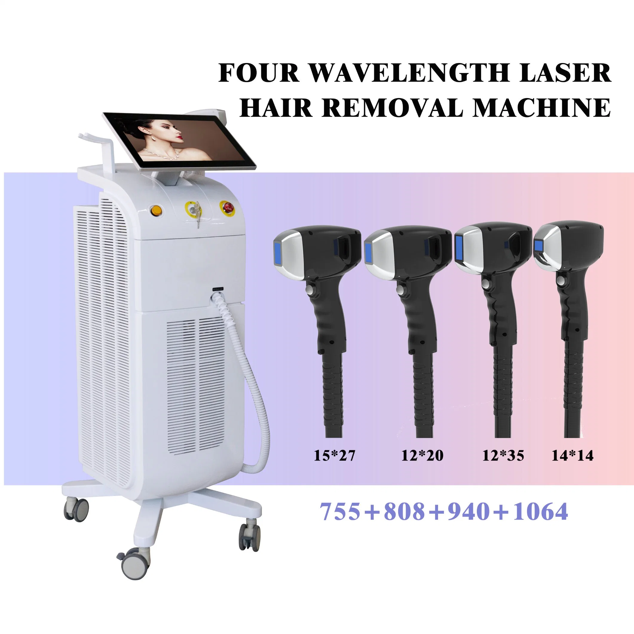 50% Rabatt 1600W Ice Tianium 808nm 810 755 1064nm Diode Laser Enthaarung Schnelle Haarentfernung Beauty Equipment System Maschine