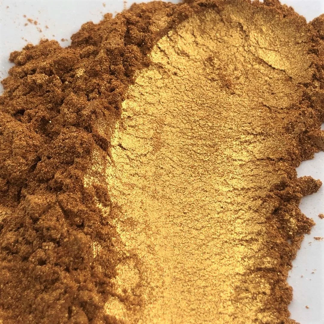 Perlmuttpigmente P863 Gold Luster Effekte zur Beschichtung von Plastic Mica Puder 363 Cosmetic