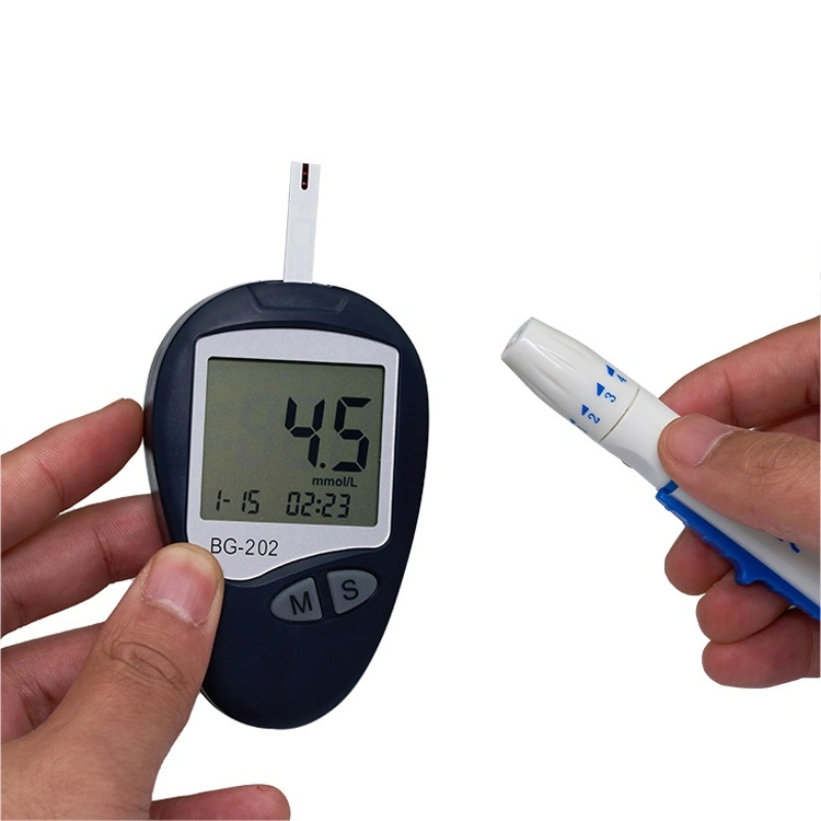 Household Blood Glucose Meter Device Code-Free Blood Glucose Monitor with Digital Hospital Glucometer Strips