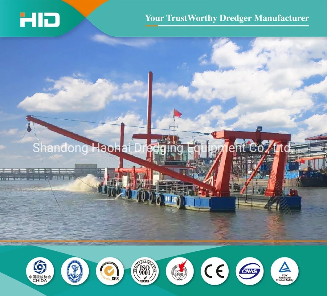 HID-CSD-5522zt 4500m3/H Heavy Duty Cutter Suction Dredger Machine Equipment for Port Sand Mining