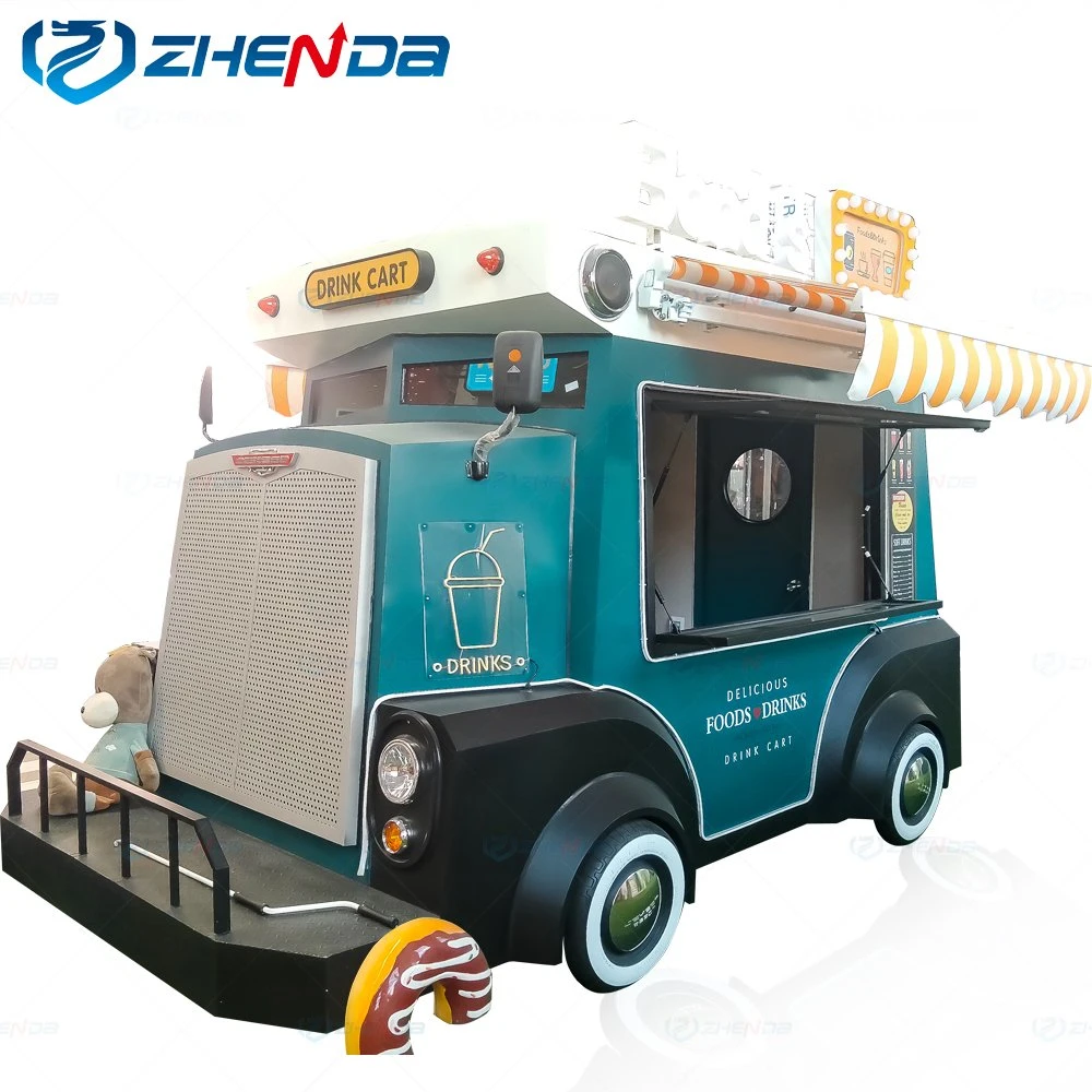 Zhenda unique Design Street Food Trailer Food Cart BBQ Food Restaurant Truck