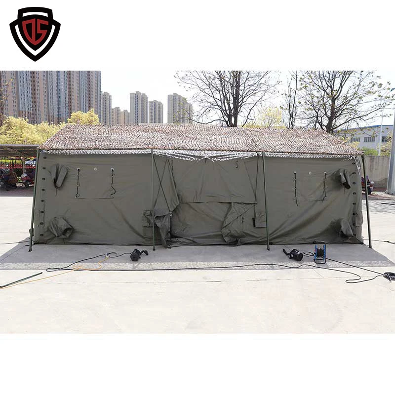 Double Safe Factory 10-50 Persons Frame Military Army Style Waterproof Tent Army Style Filed Outdoor Tent