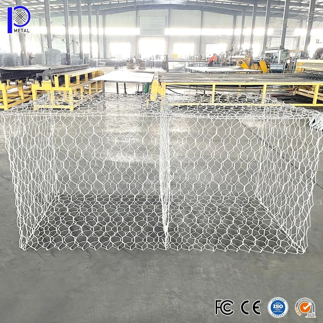 El enrejado metálico hexagonal Pengxian China fabricantes 2.7mm/3,0 mm de diámetro de 3,2 mm/80x100mm Gabion malla de alambre recubierto de PVC se utiliza para paredes Gabion residencial