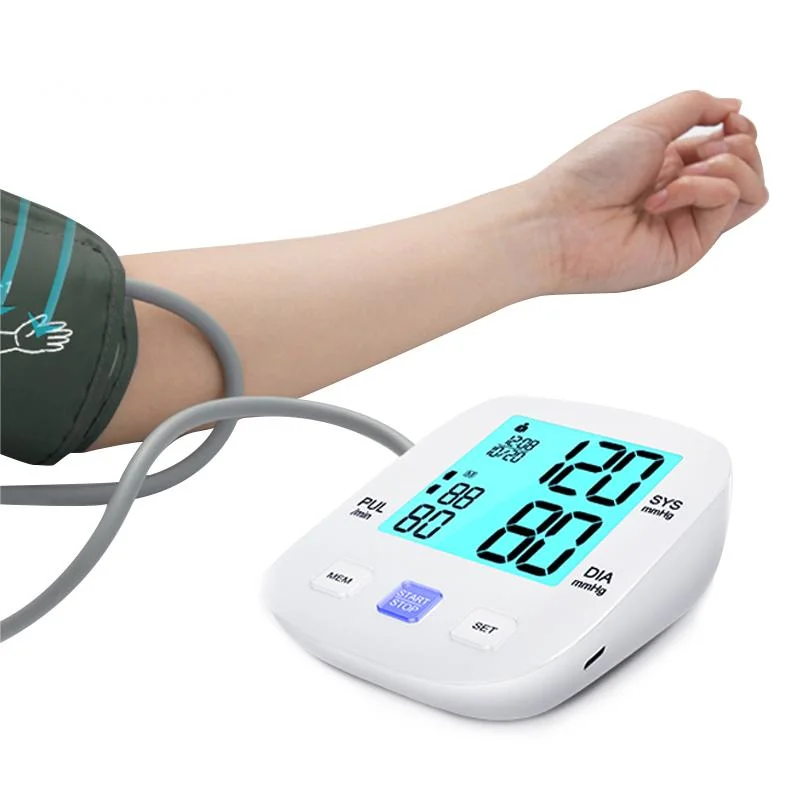 Portable Upper Arm Medical Voice Sphygmomanometer Bp Machine electronic Digital High Blood Pressure Monitor