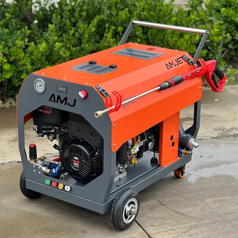 High Pressure Cleaner 40lpm-70lpm 10gpm-19gpm Diesel Hydro Jetter Drain Cleaning Pressure Washer Sewer Jetter Machines