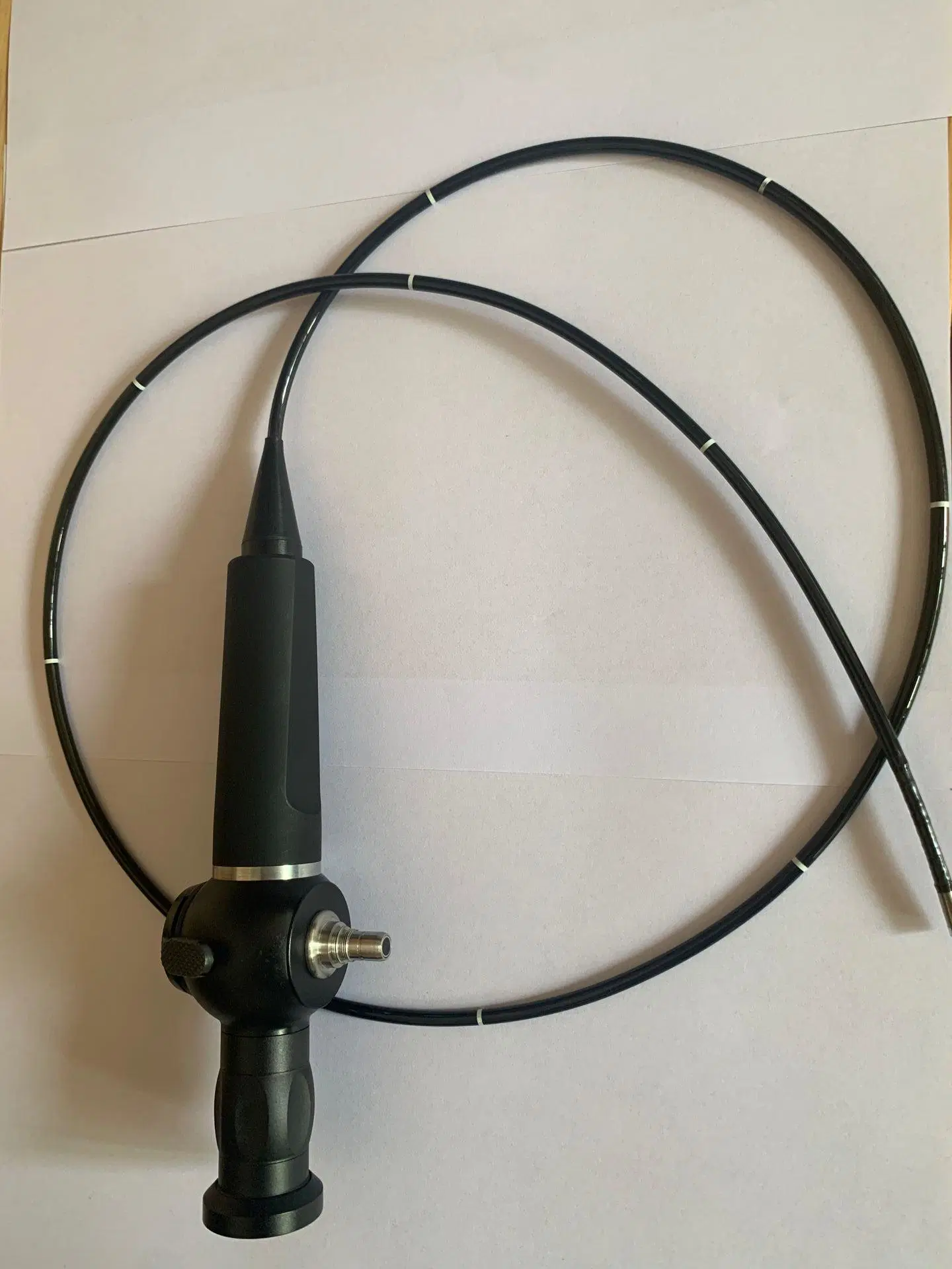 Flexible Fiberscope with 3.9mm Probe Lens, 2 Way Articulation, Tungtsen Braided Tube, Optical Fiber Transmission