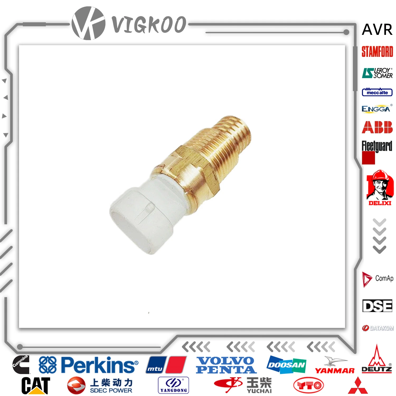 Sensor de temperatura del agua 3056353 1/2 NPTF Interruptor de alarma de temperatura de 14 3408627