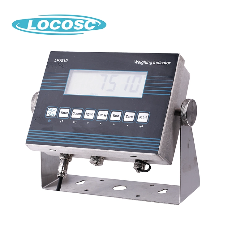 Locosc American Plug Green Display with RS232 Livestock Scales Stainless Steel Weighing Indicator