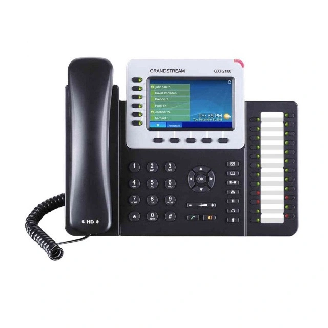 Grandstream 4.3 pouces (480x272) Color-Screen LCD Téléphone IP Bluetooth GXP2160