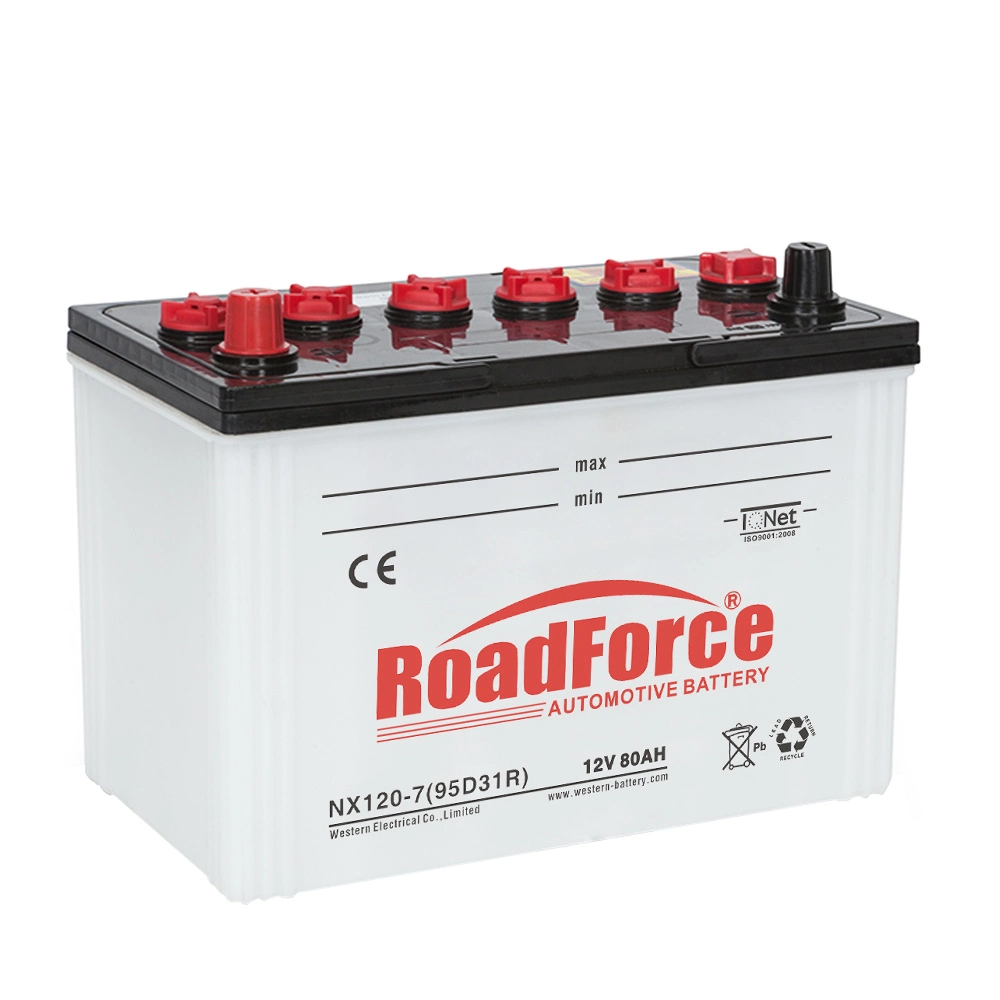 95D31r Dry-Charge Lead-Acid Automotive Car Battery Japan-JIS-Standard 12V 80ah