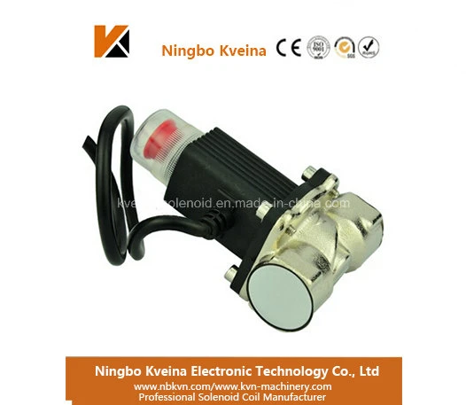 12V Gas Valve Locking G1/2 G3/4 Dn20 Brass Material Safety Solenoid Electromagnetic Valve