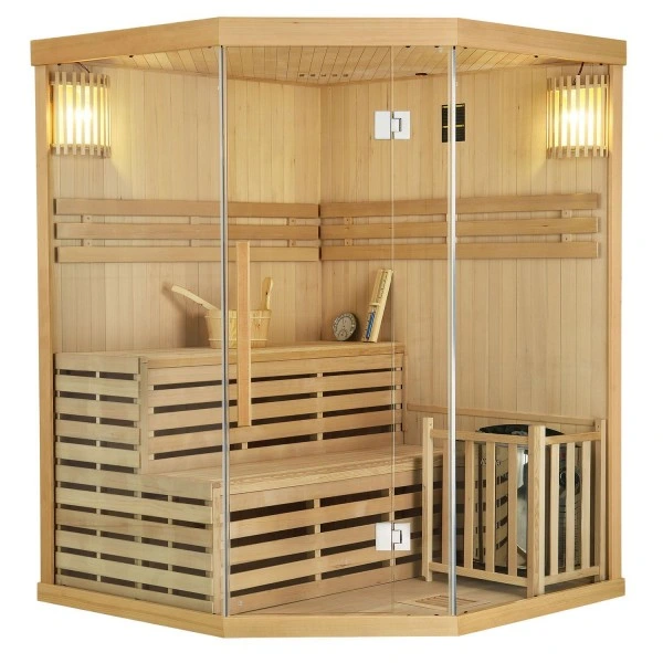 Mais barato Finnish Steam Sauna para 3-4 pessoas fábrica Atacadales Sauna