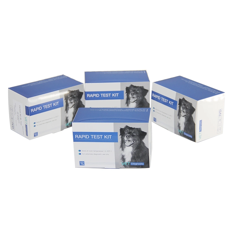 Virus du Parvo canin virus du coron Giardia lamblia Antigen Test combiné Kit