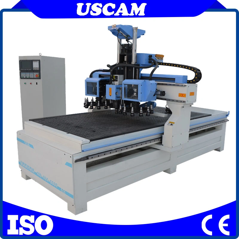 CNC Wood Milling Machine 3 Axis Wood Caving 1325 CNC Router with Atc Auto Tool Change Spindle