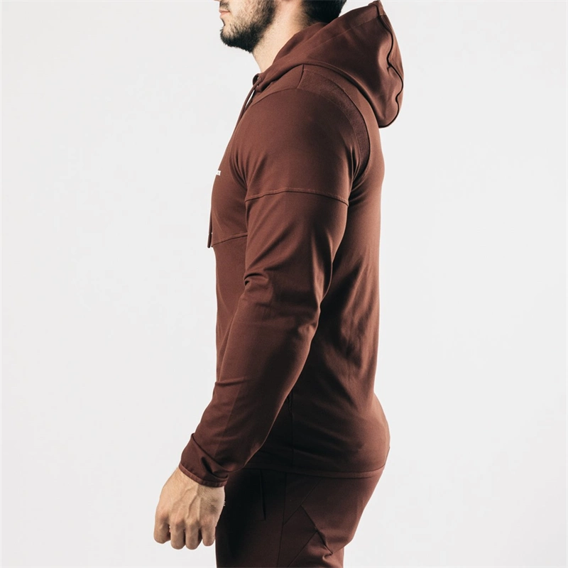 High Quality Custom Jacket Slim Fit Cotton Plain Gym Sport Sweatsuit Tracksuit