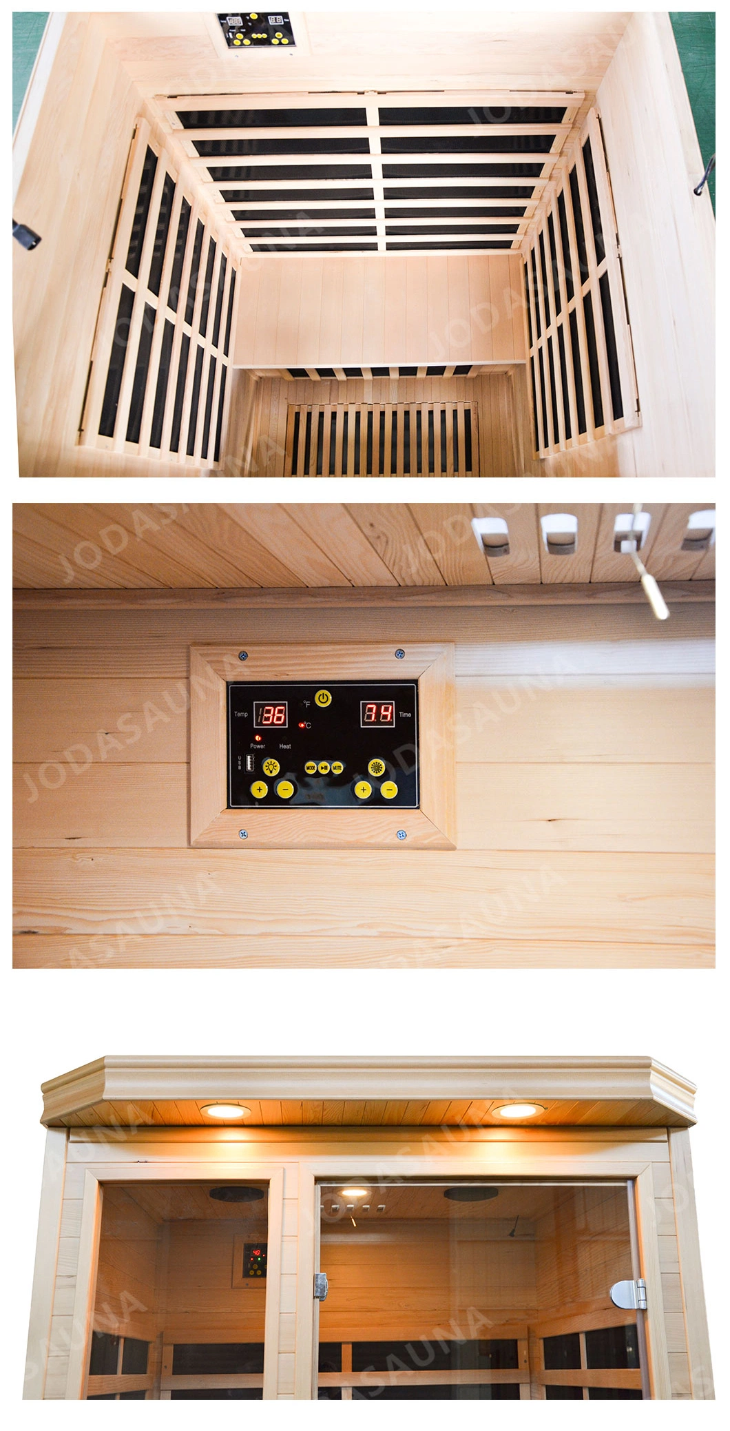 2 Person Tragbare Infrarot Sauna Kabine Niedrige Emf Fabrik Preise Sauna