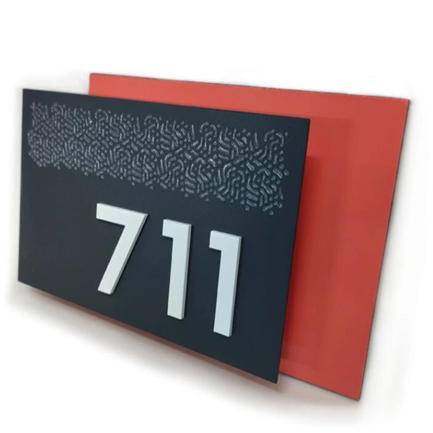 Custom Design Outlet Door Sign House Number Plate