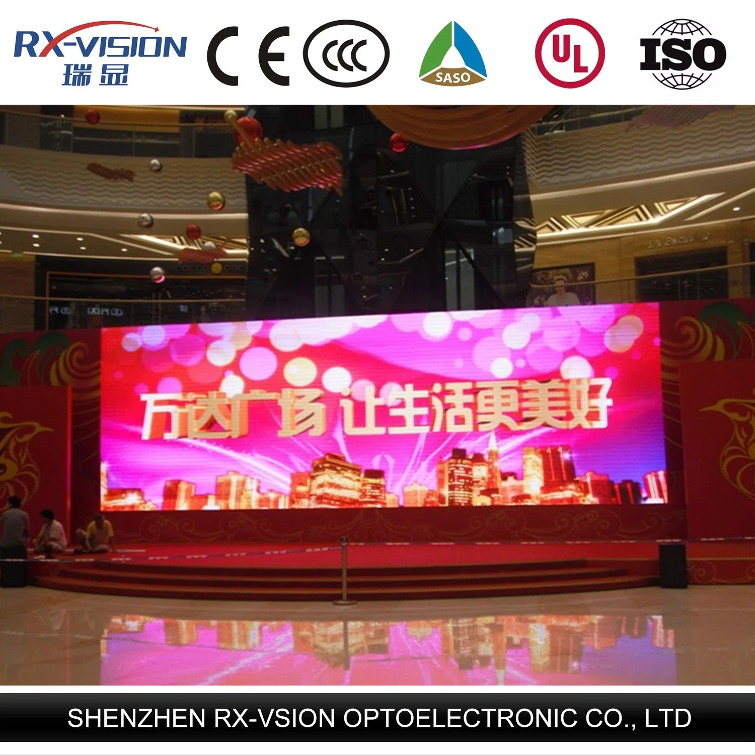 Indoor SMD Video Full Color LED Screen 3.91mm Tri Color LED
