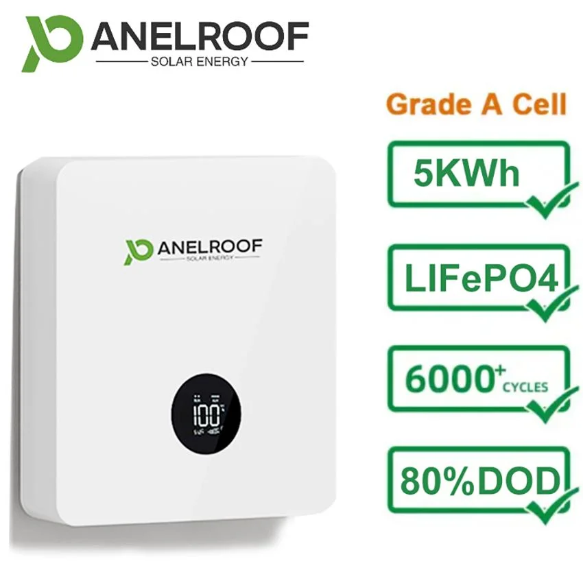 Panelroof 5 Years Warranty Power Wall 5kwh 51.2V 200ah Home Lithium Ion Battery