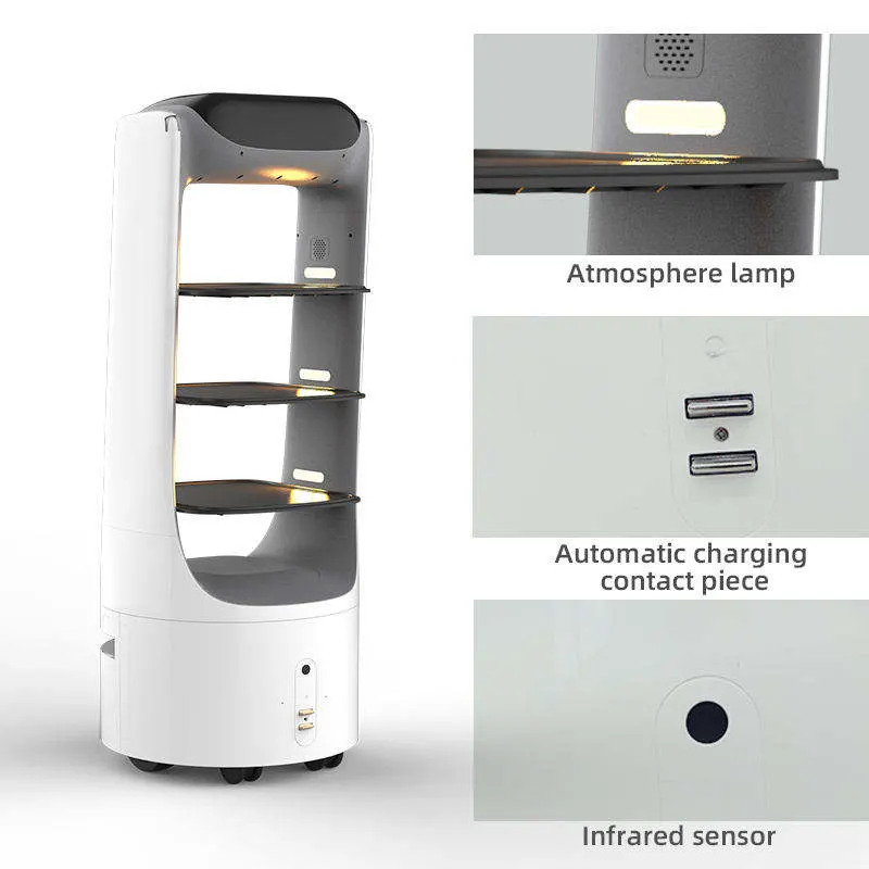 Avoidance Driverless Delivery Services Robot Use for Indoor Robot Server Restaurant