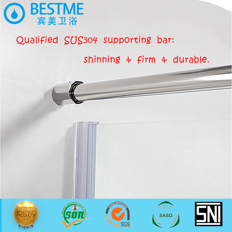 Stainless Steel with Glass Tempering Bathroom Shower Door Sanitary Wares (BL-B0087-P)