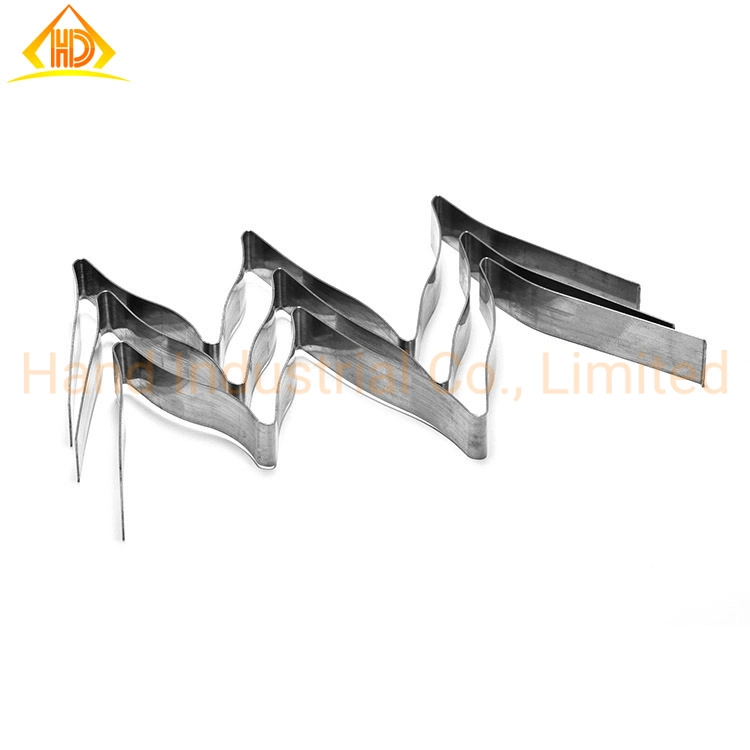 Stainless Steel Zigzag Flat Folding Leaf Spring Clips Parts Sheet Metal Spring