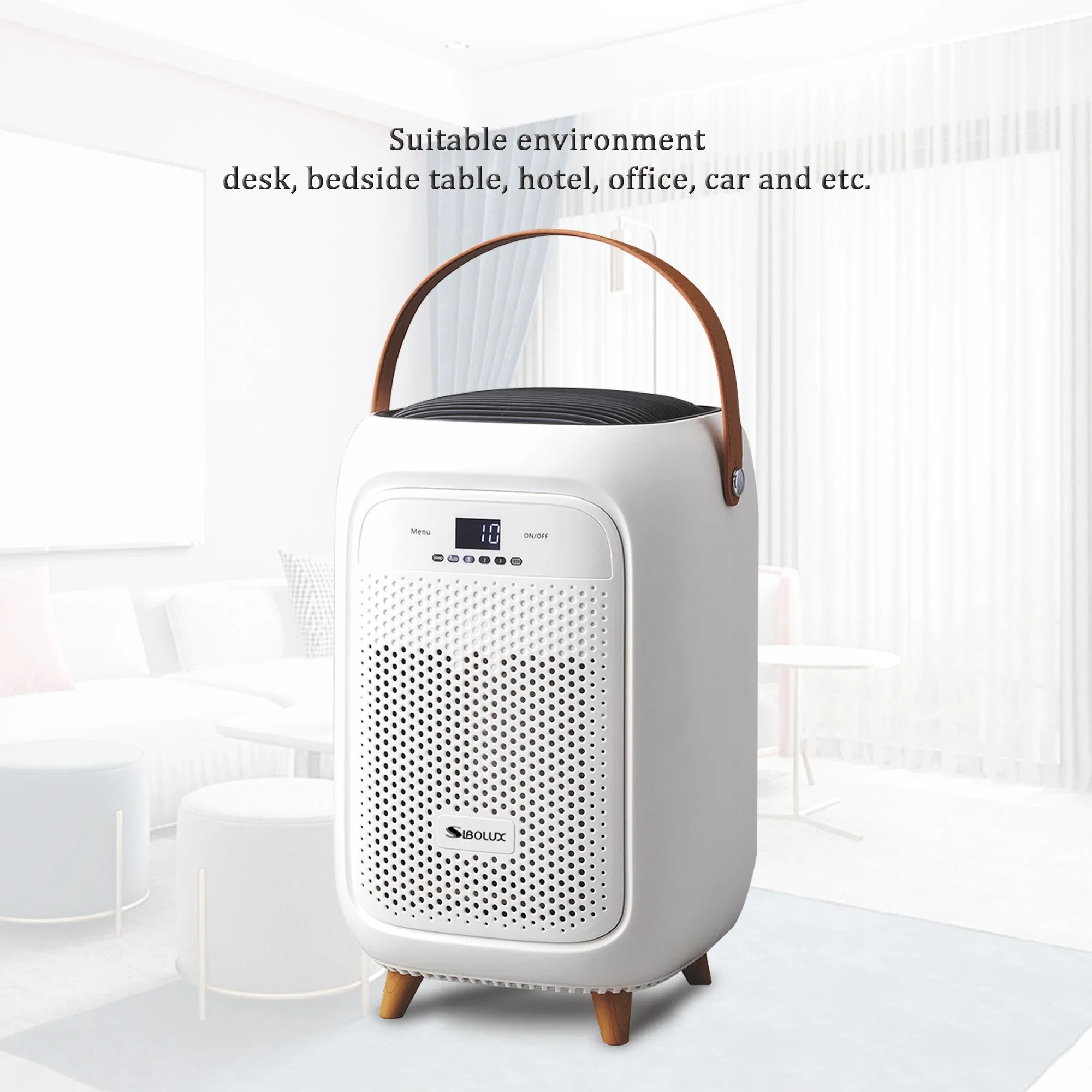 Household Portable Fresher Desktop HEPA Room USB UV Air Purifier