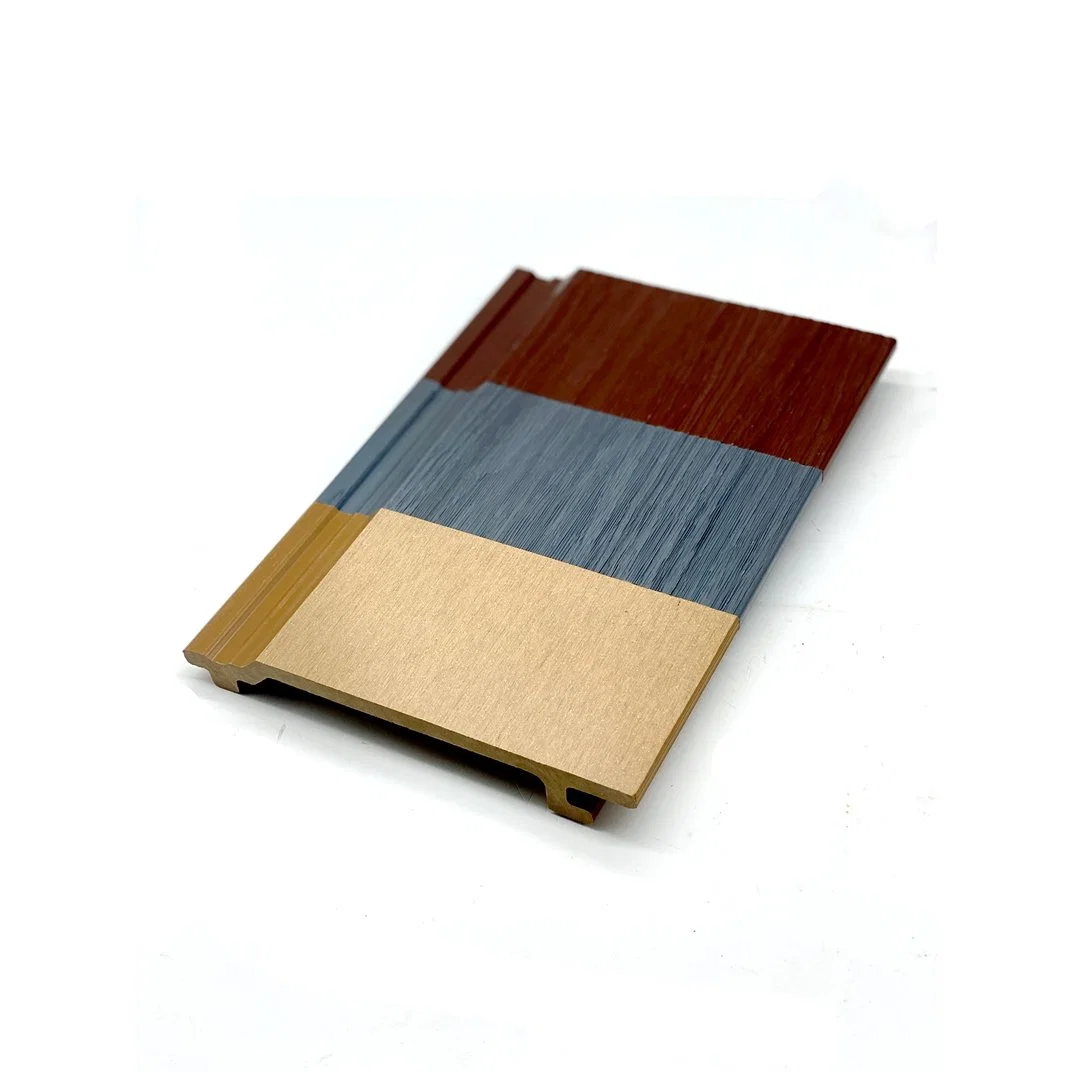 Exterior Construction Flat Board Waterproof WPC Cladding Panel for Wall Wood Plastic Material