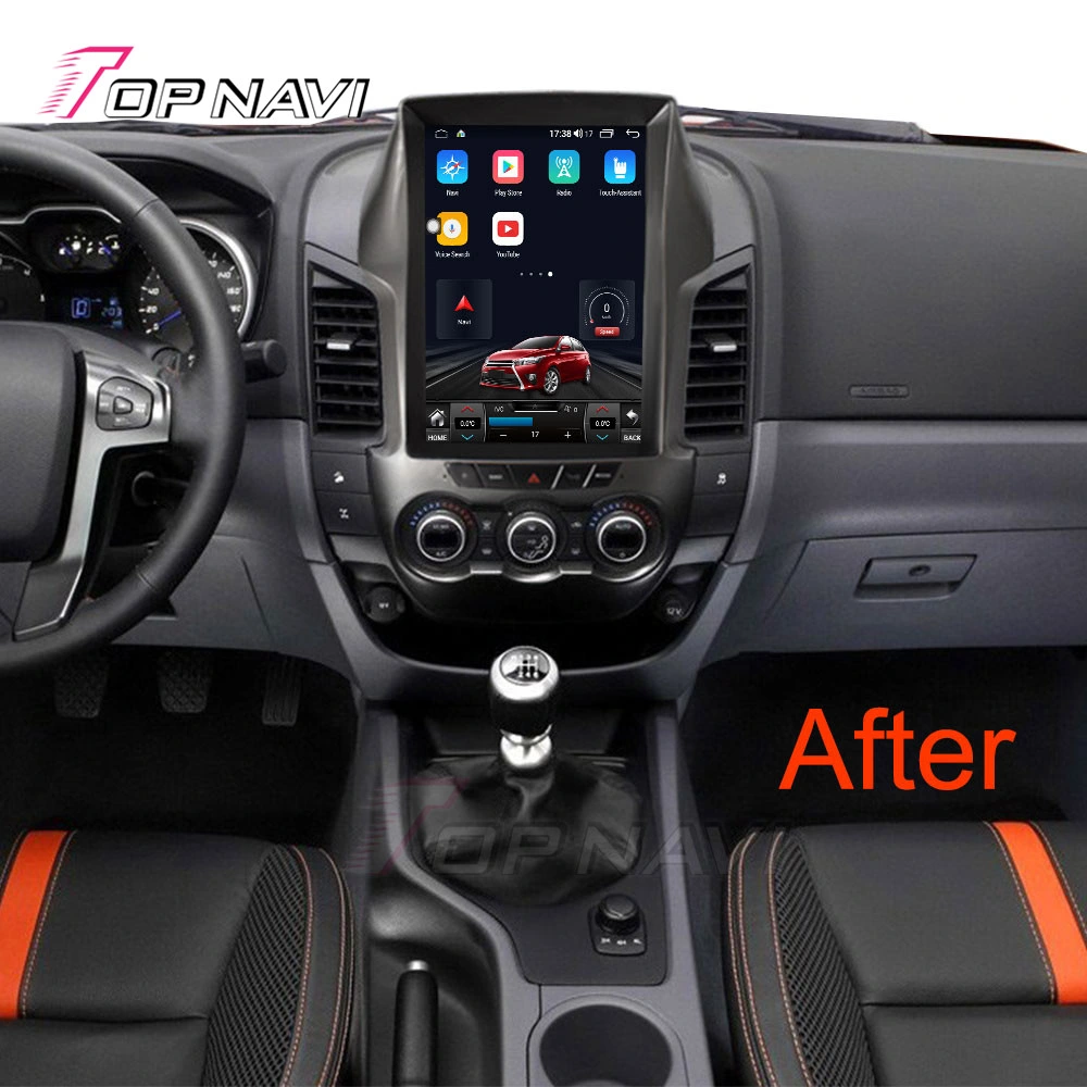 12,1 pulgadas coche Android pantalla táctil sistema de navegación estéreo para Ford Ranger F250 2012 2013 2014 2015 2016 Audio Auto Reproductor de DVD para coche de vídeo