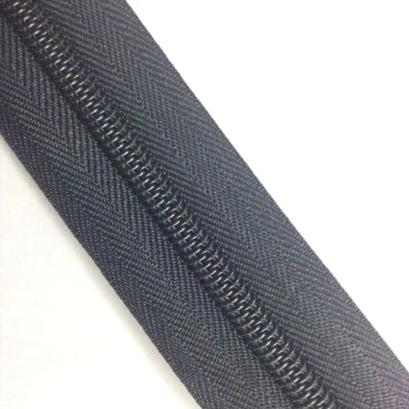 5# Black Zipper Tape Nylon Zipper Long Chain Roll