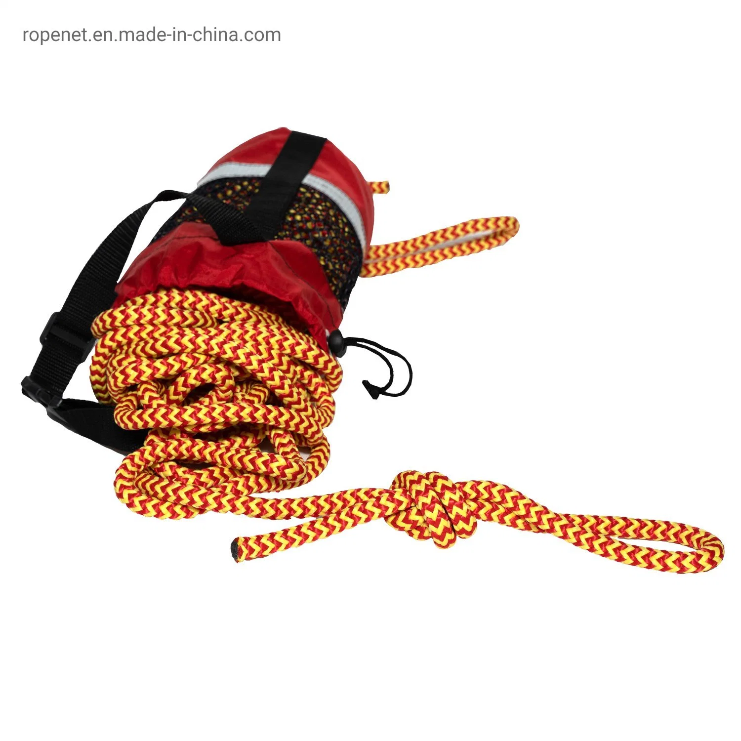 Rescue Line Throw Bag with High-Visibility Reflective Rope