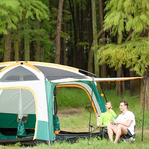 8-12 Personen Im Freien Großen Raum Familienfeier Veranstaltung Dome Zelt Wasserdichte Camping Doppelschicht 3 Zimmer Glamping Zelt