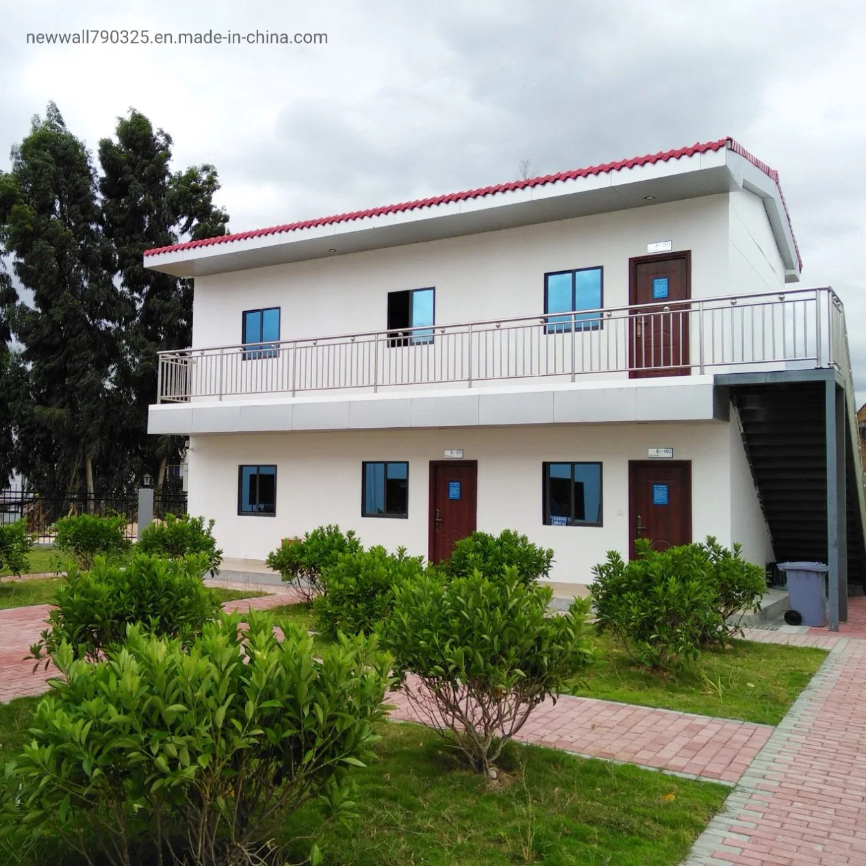 Estructura de acero de dos pisos de construcción prefabricados de acero de almacén