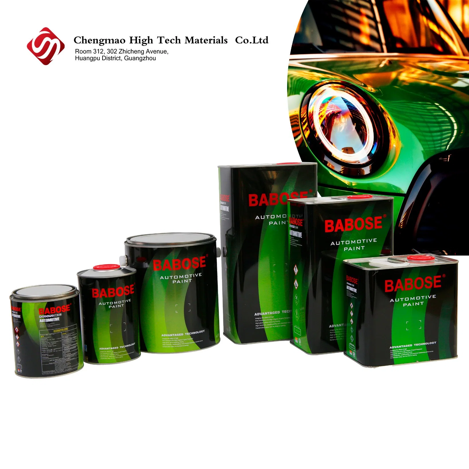 Pintura de alta calidad Auto Refine Automotive Repair base Spray Capa 1K/2K Pintura pigmentada