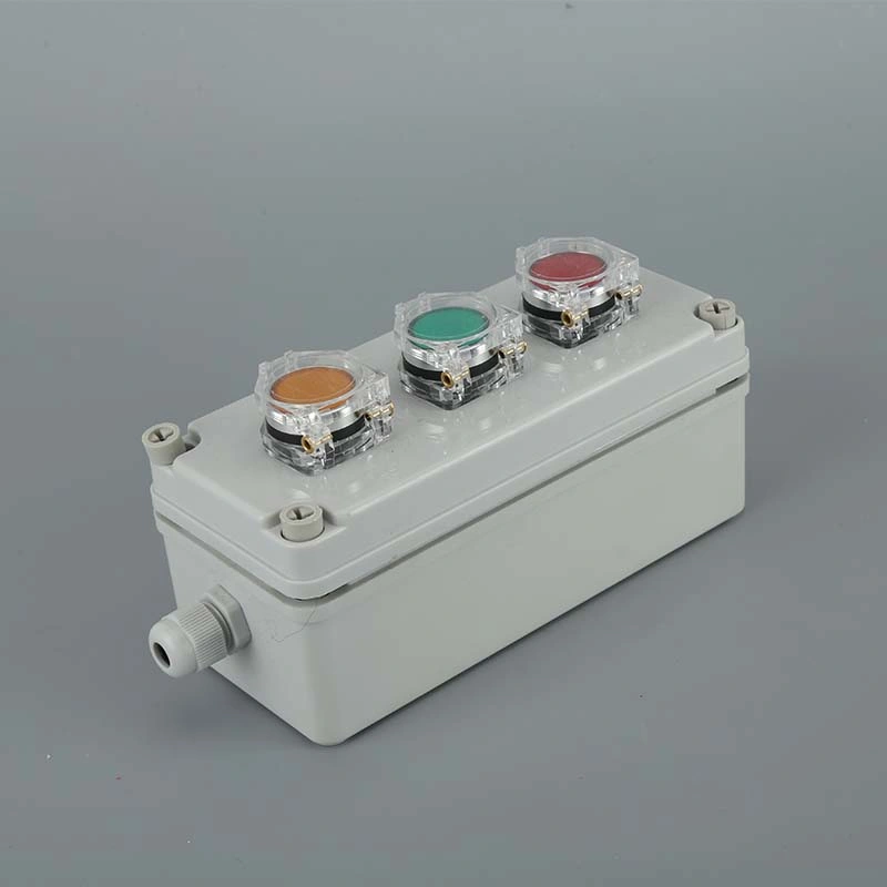 IP65 Caja de plástico para la estación de control de interruptor de botón pulsador impermeable Cuadro de botones