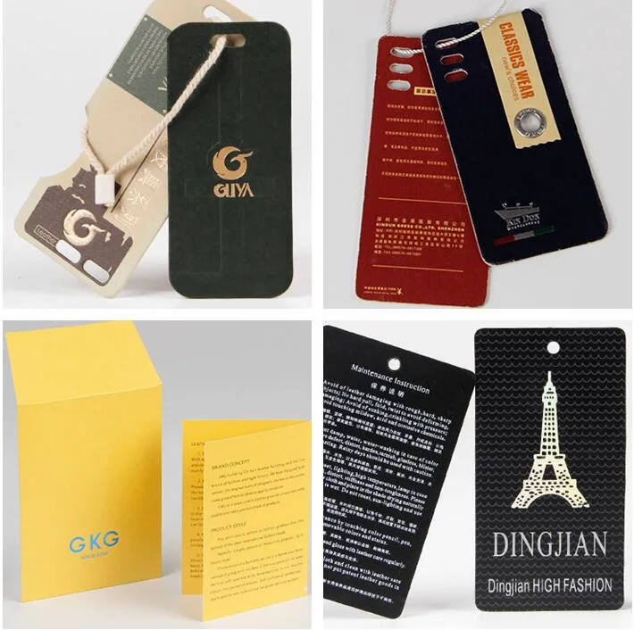 High quality/High cost performance  Eco-Friendly Garment Clothing Thick Paper Hang Tag