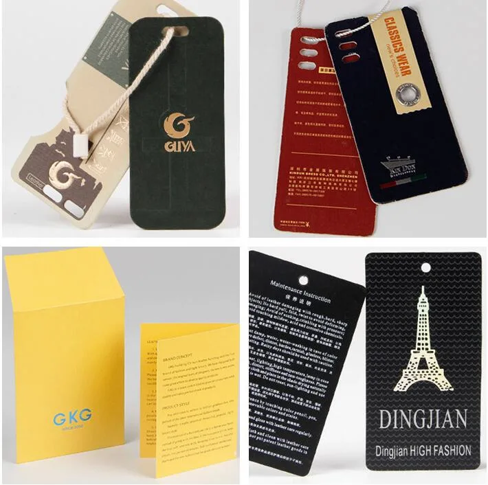 High Quality Eco-Friendly Garment Clothing Thick Paper Hang Tag