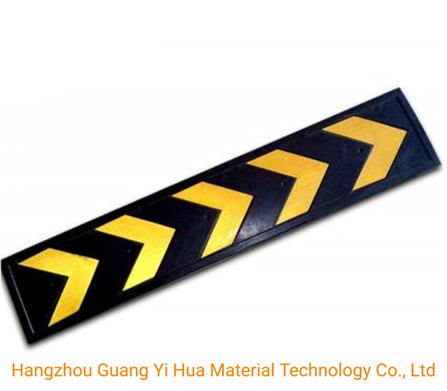 Qualified Rubber Wall Guard Wall Protector Reflective Road Way Arrow Flow Guard 1000*200*10mm