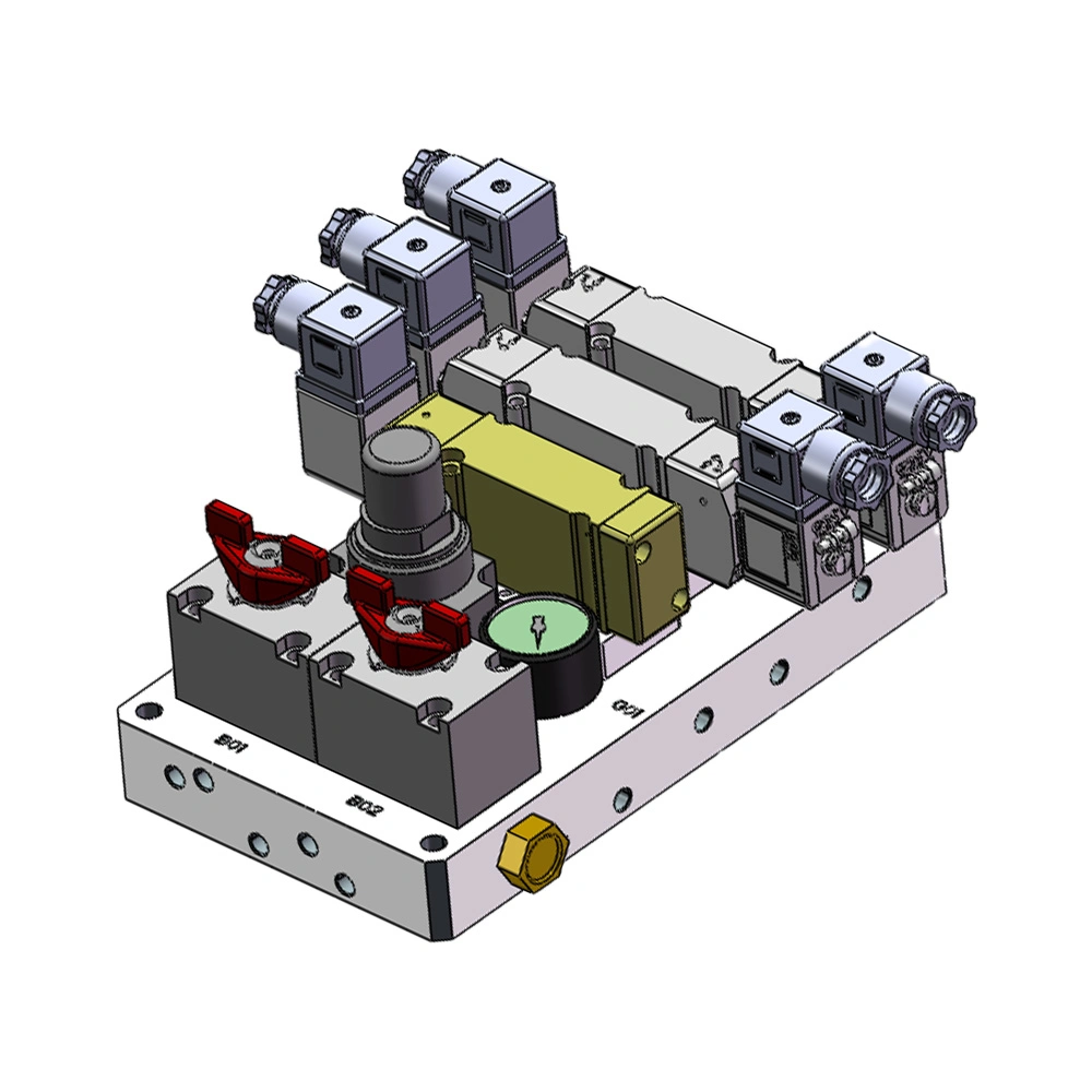 China Manufacturer Supply Connector Pneumatic Actuator Emu Pneumatic Opening and Closing Mechanism Unit