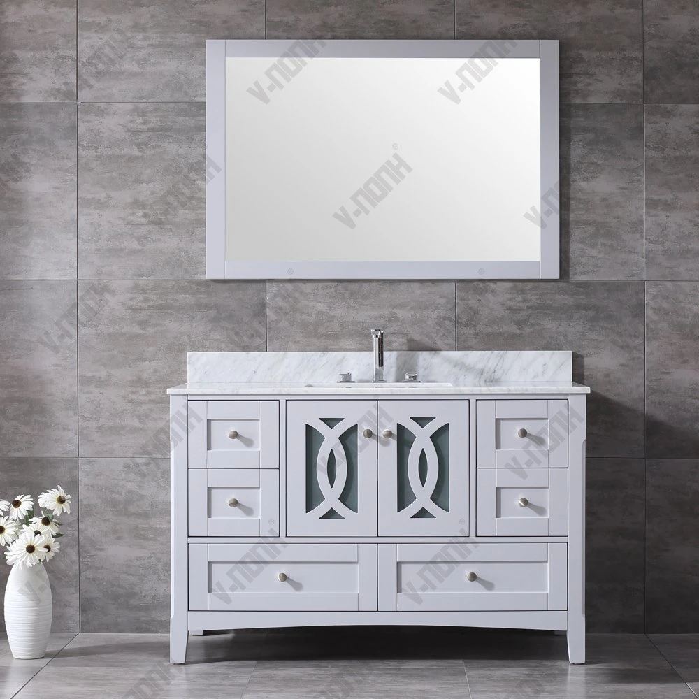 48inch Top-Qualität Moderne Carrara Marmor Top Badezimmer Kosmetikschrank