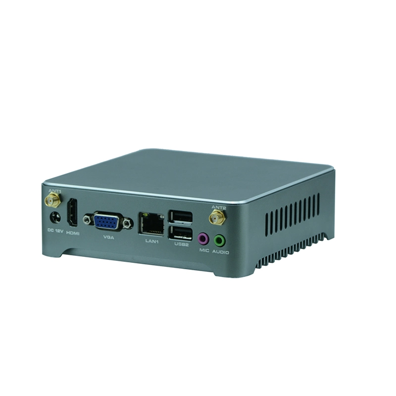 Intel N2805 Multi-Display 6 USB Desktop lüfterlos DC 12V Mini PC-Computer