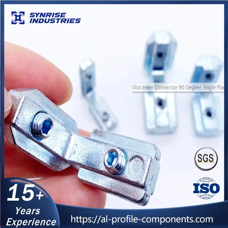 T Slot L-Shape Interior Inner Corner Connector Joint Brackets for 4040 Aluminum Profile