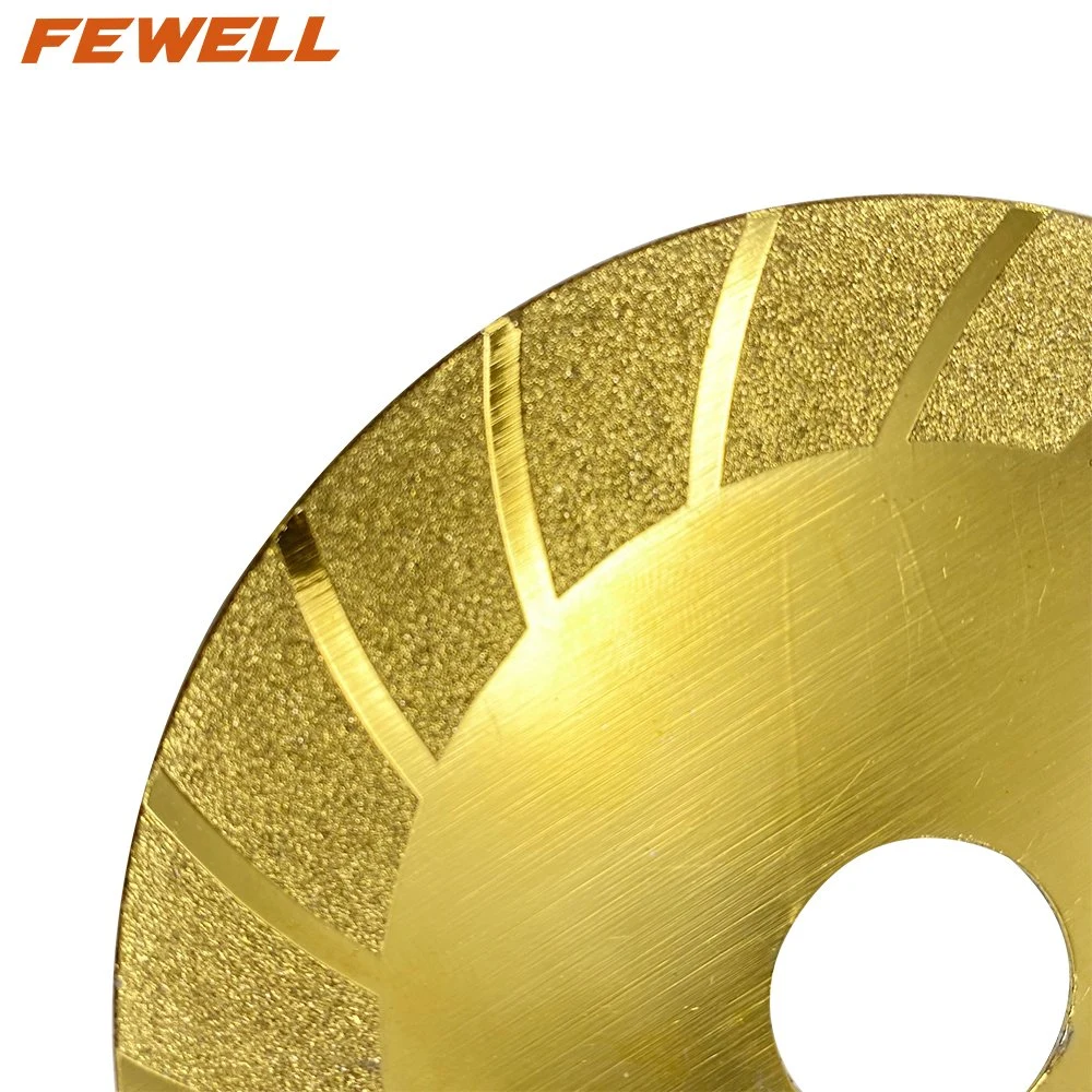 4inch 100*1.0*15*20mm Golden Turbo Disc Super Thin Electroplated Diamond Saw Blade for Ceramic Tile