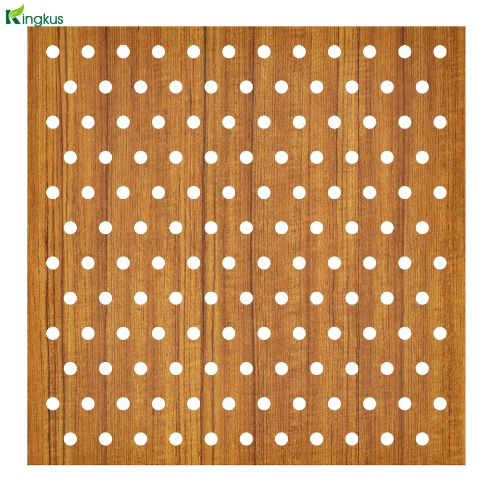 Pl616 MDF Wooden Perforated Acoustic Board for Auditorium