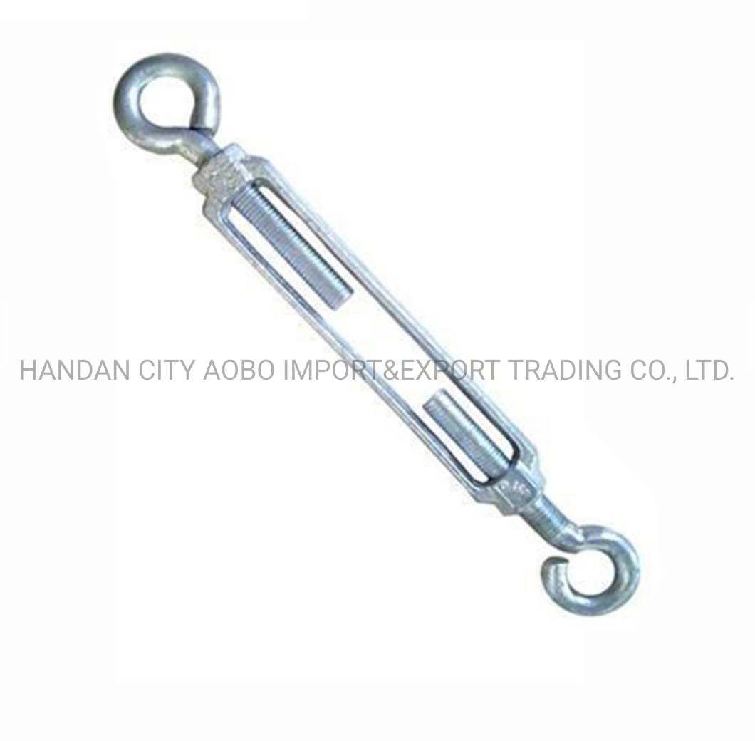 DIN1480 Galvanized Drop Forged Eye Hook Turnbuckle