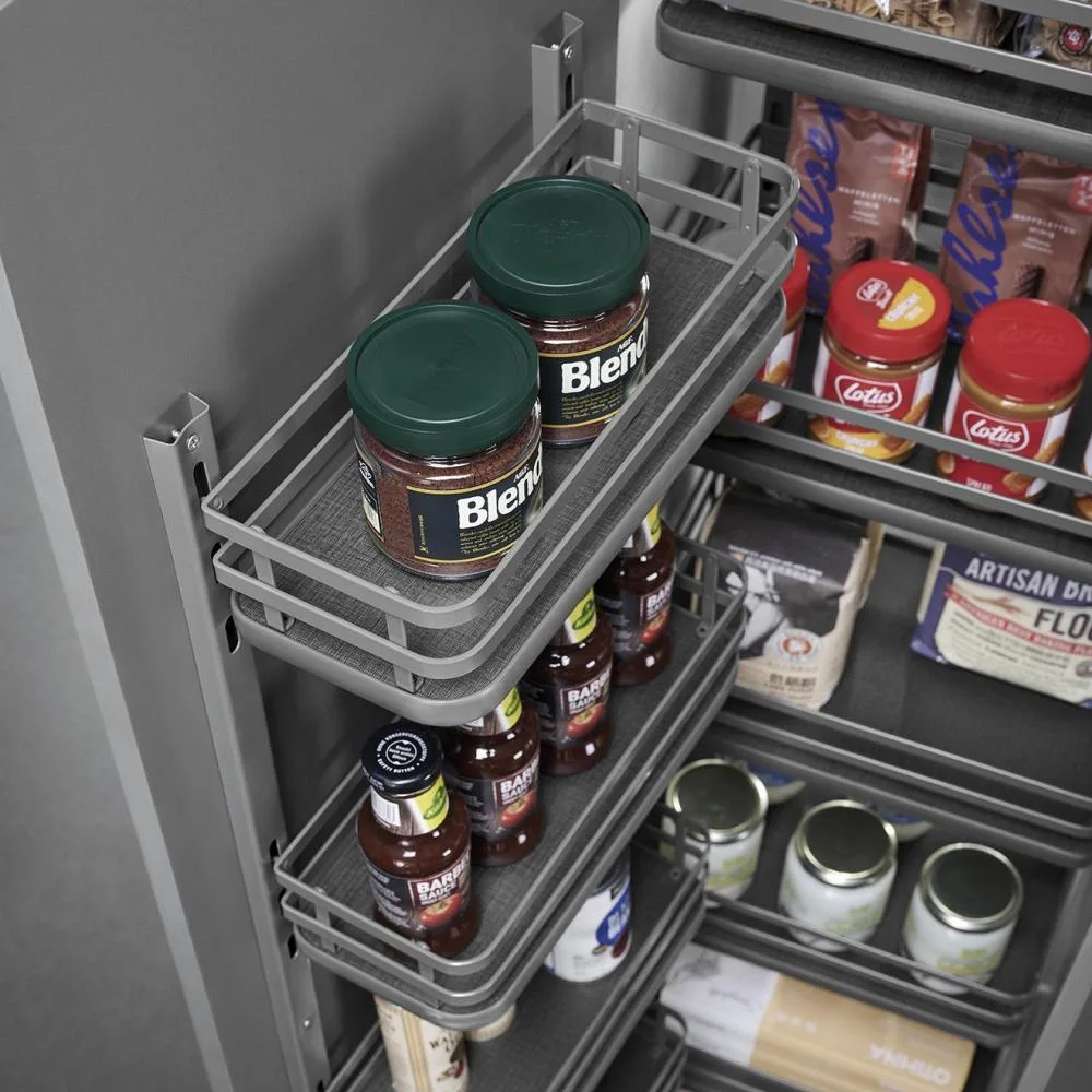 Küchenschrank Hardware Zubehör Schrank herausziehen Storage Rack Stahl Tandem 6 Tier Pantry Korb